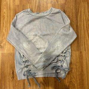 Slate blue sweater